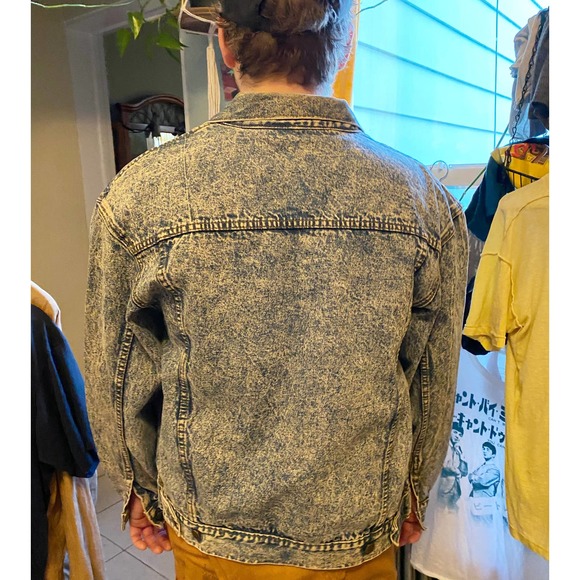 Vintage Forenza 80s style Denim Jean Jacket, mens size L or Unisex oversized - Picture 8 of 8